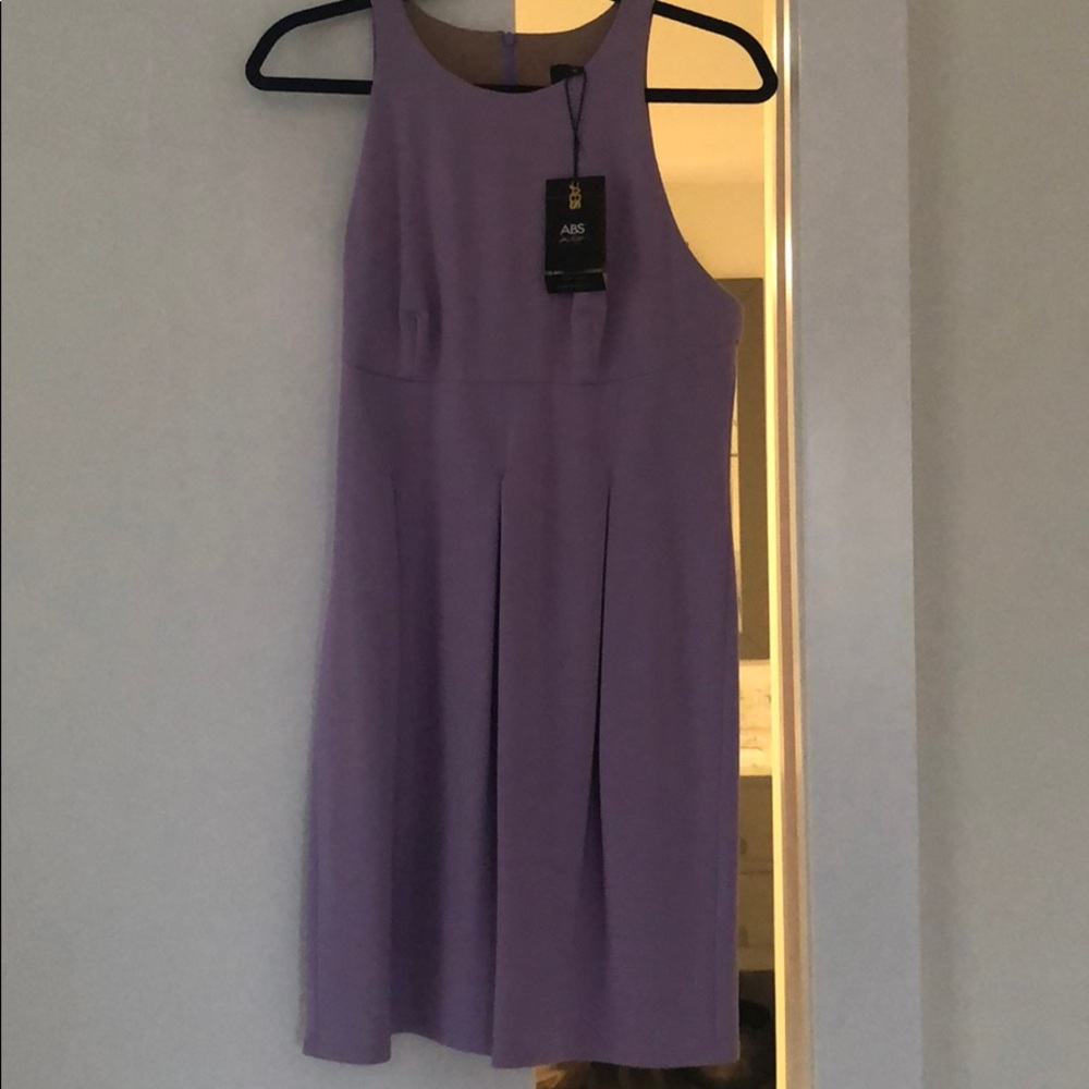 NWT Lined purple a-line dress